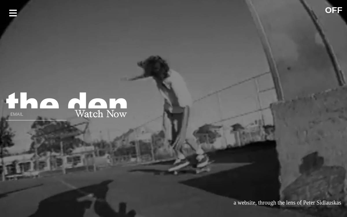 The Den website preview