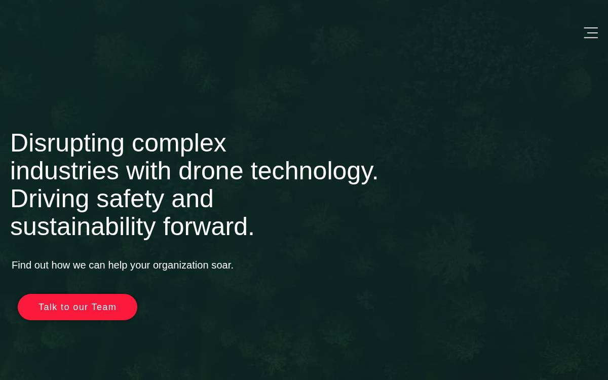 The Drone Bird Company website preview