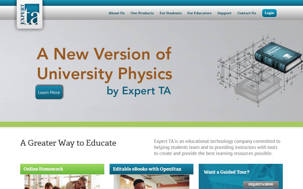 The Expert TA website preview