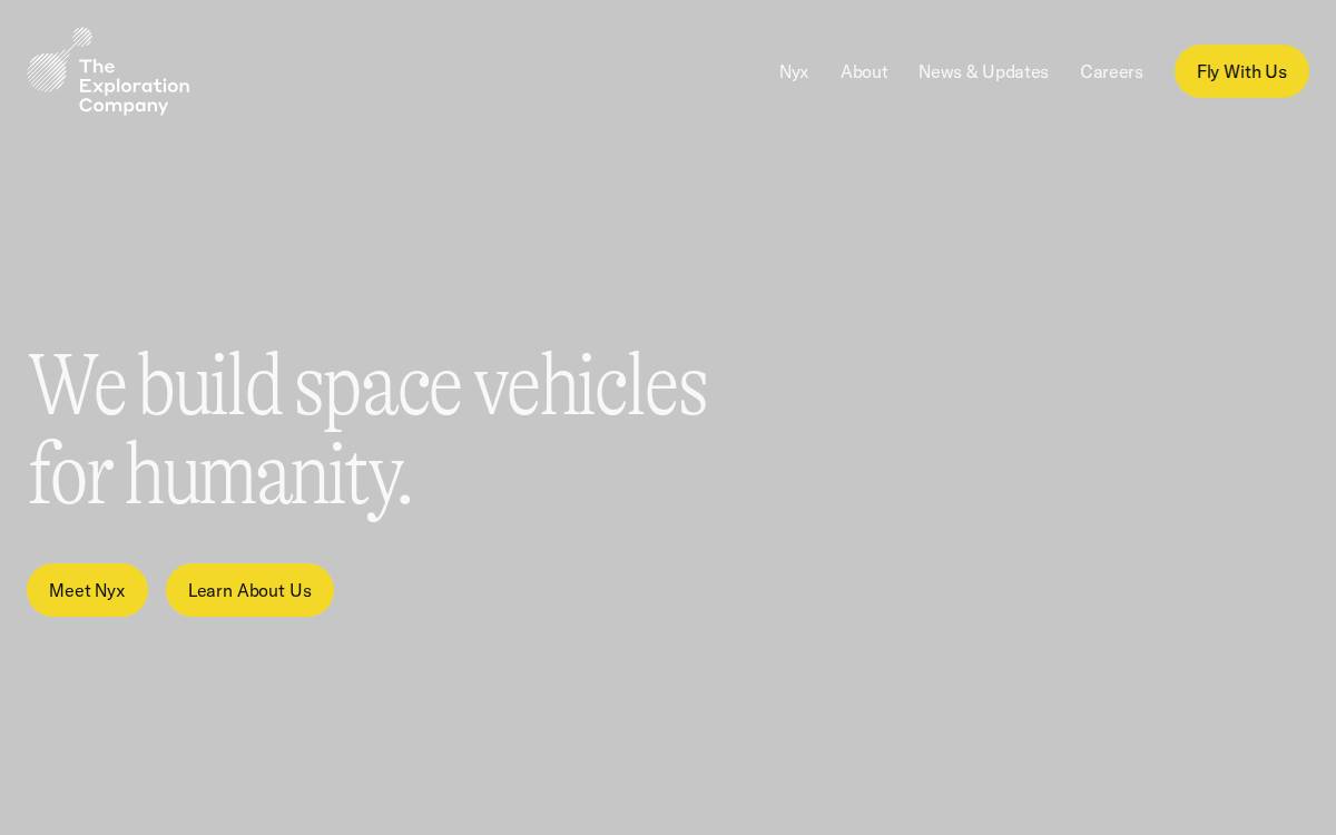 The Exploration Company website preview
