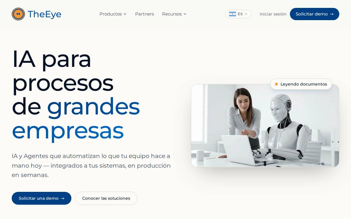 The Eye website preview