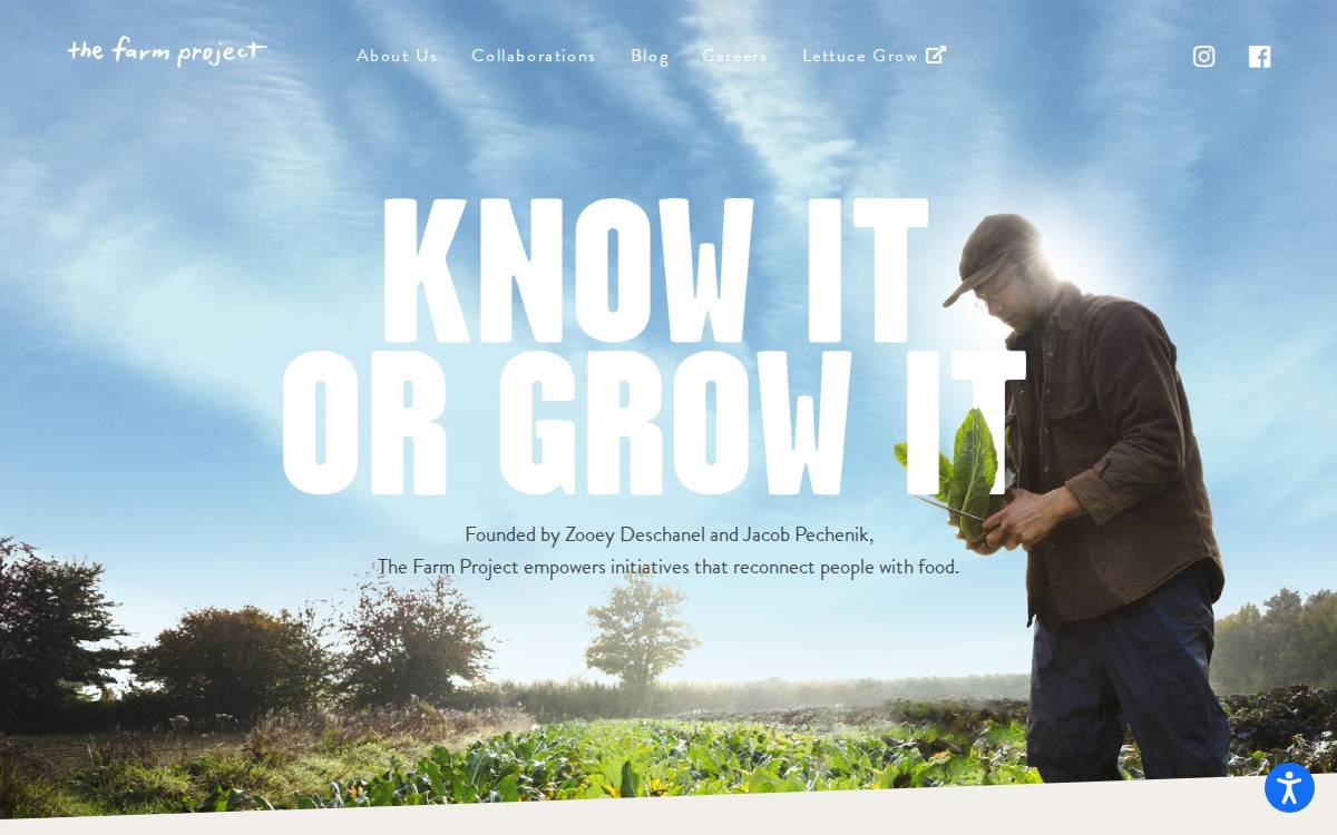 The Farm Project website preview
