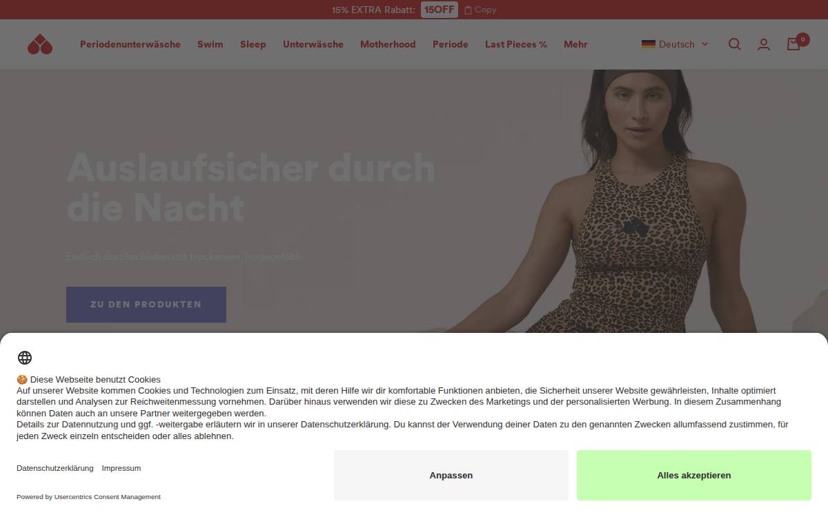 The Female Company website preview
