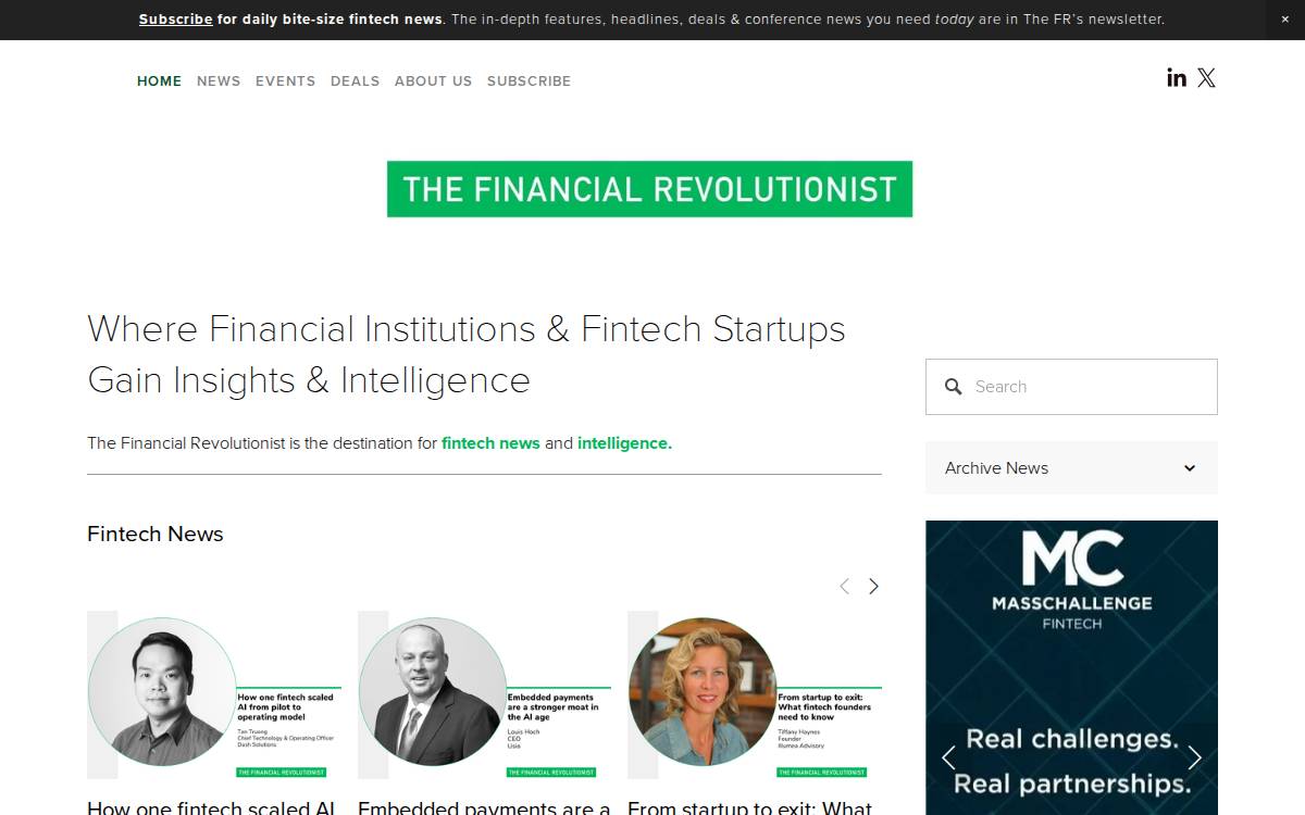 The Financial Revolutionist website preview