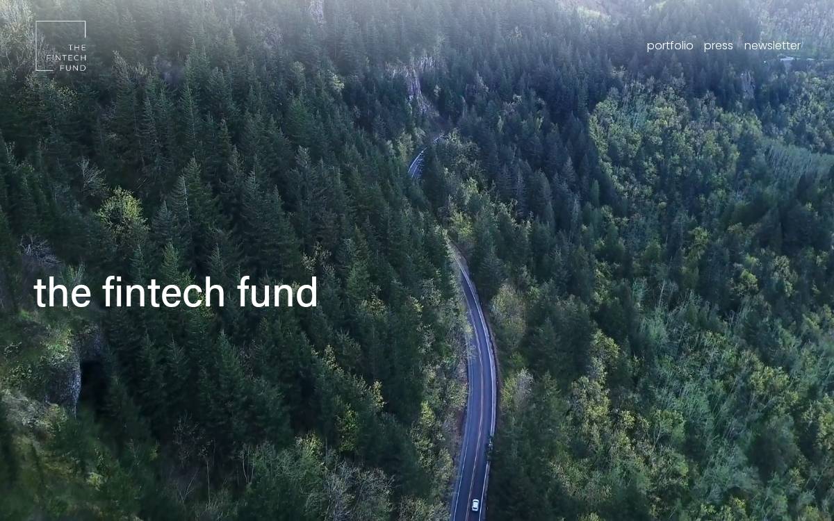 The Fintech Fund website preview