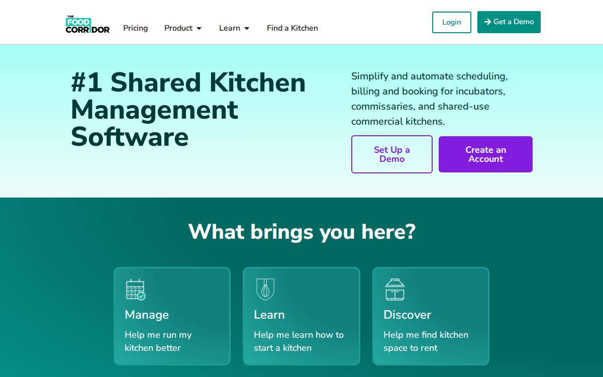 The Food Corridor website preview