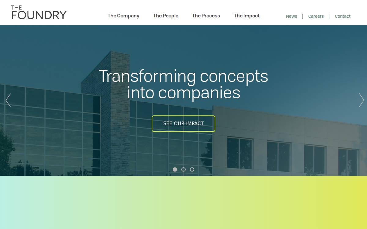 The Foundry website preview