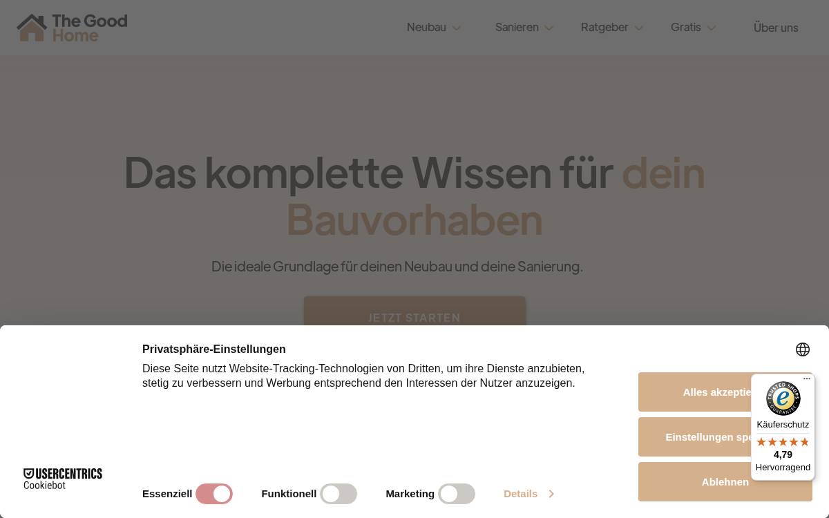 The Good Home website preview