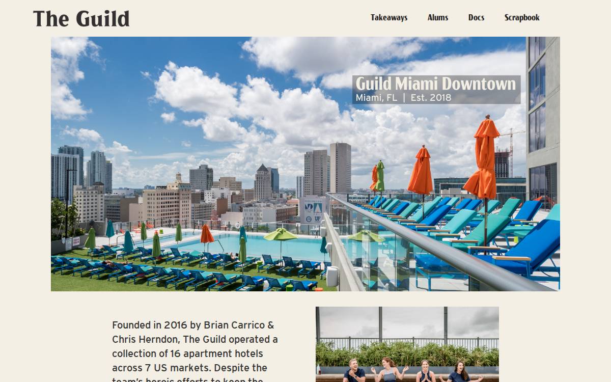 The Guild website preview