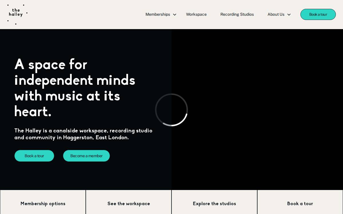 The Halley website preview