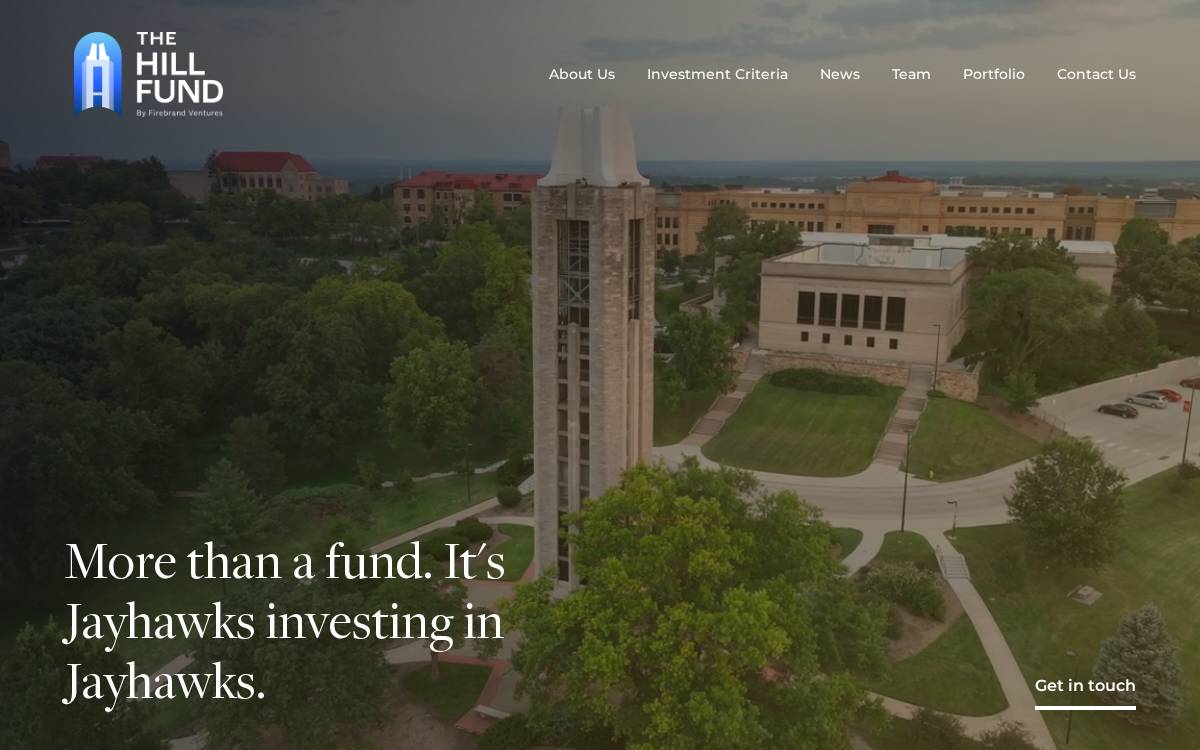 The Hill Fund website preview