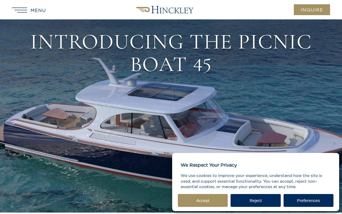 The Hinckley Company website preview