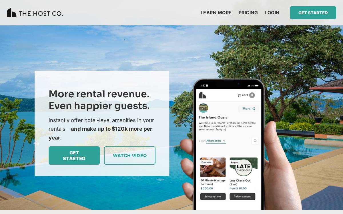 The Host Co. website preview
