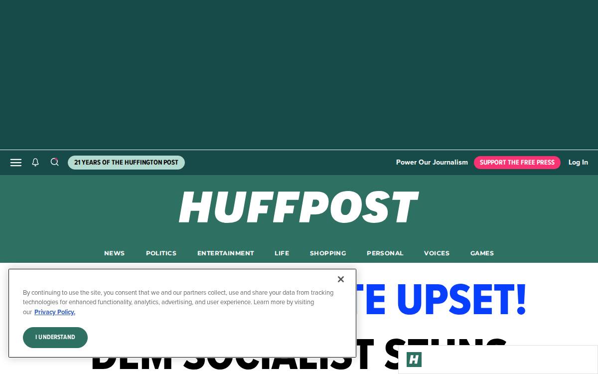 The Huffington Post website preview