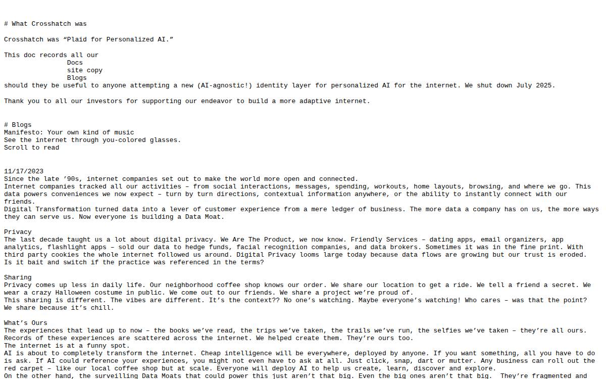 The identity layer for personalization website preview