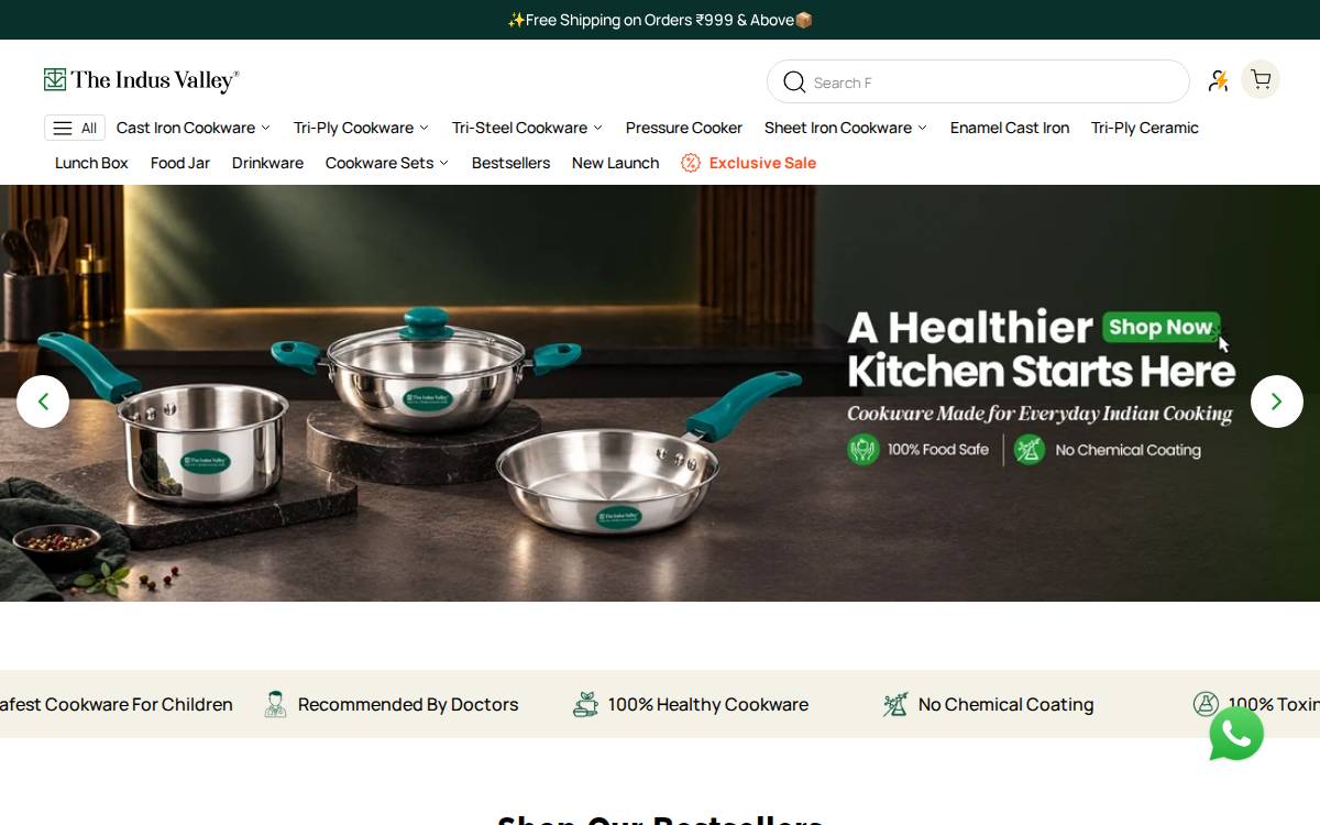 The Indus Valley website preview