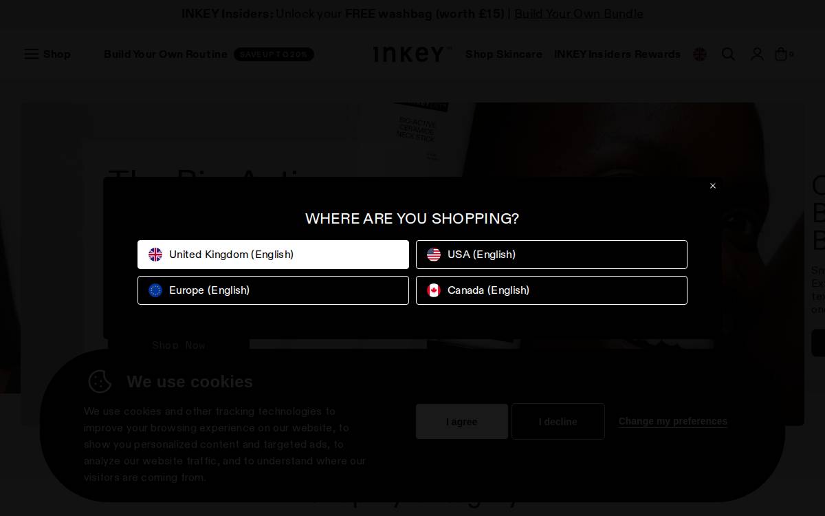 The INKEY List website preview