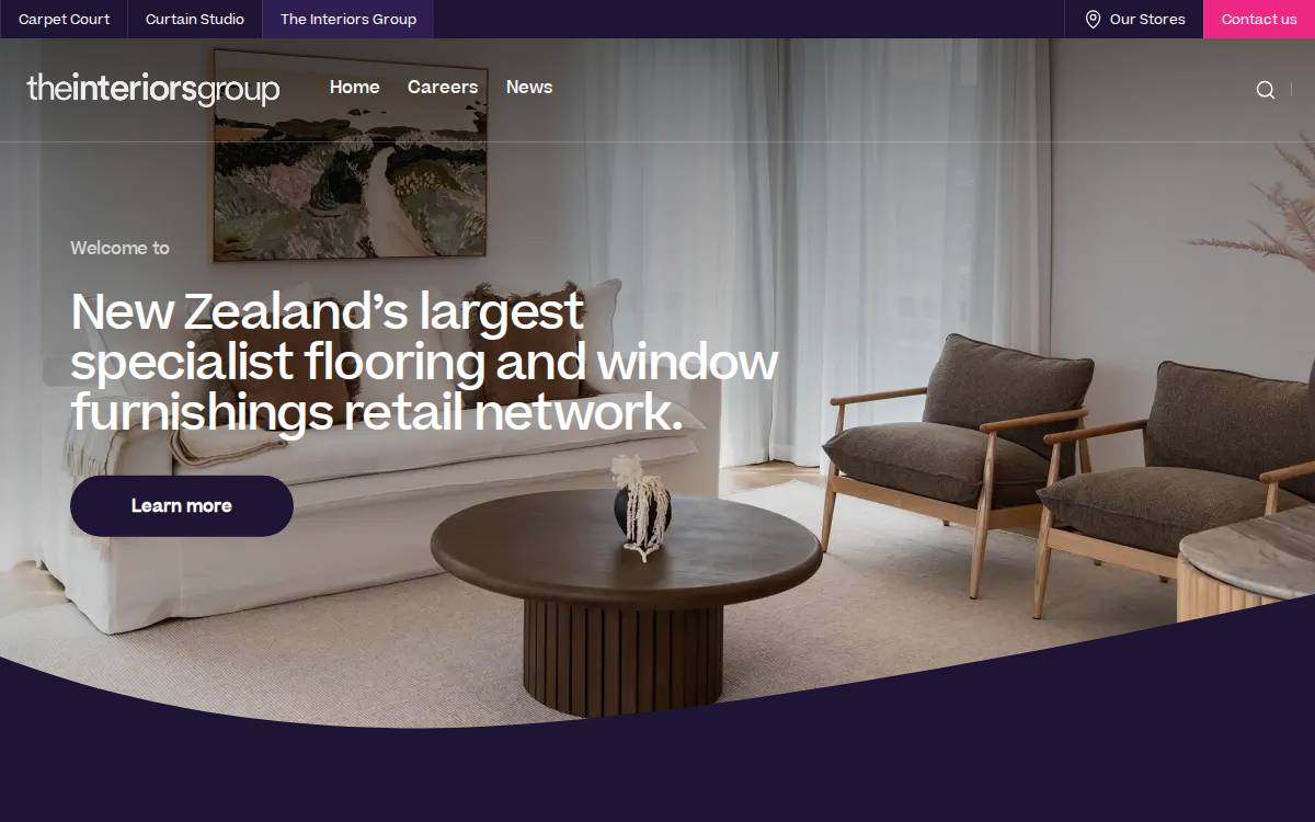 The Interiors Group website preview