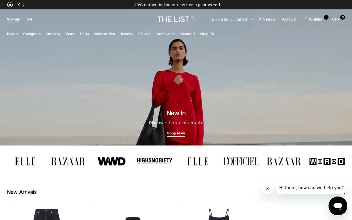 The List website preview