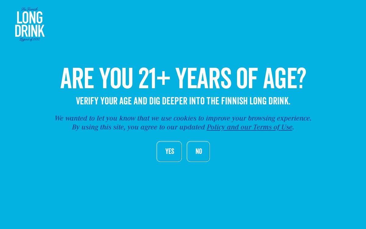 The Long Drink website preview