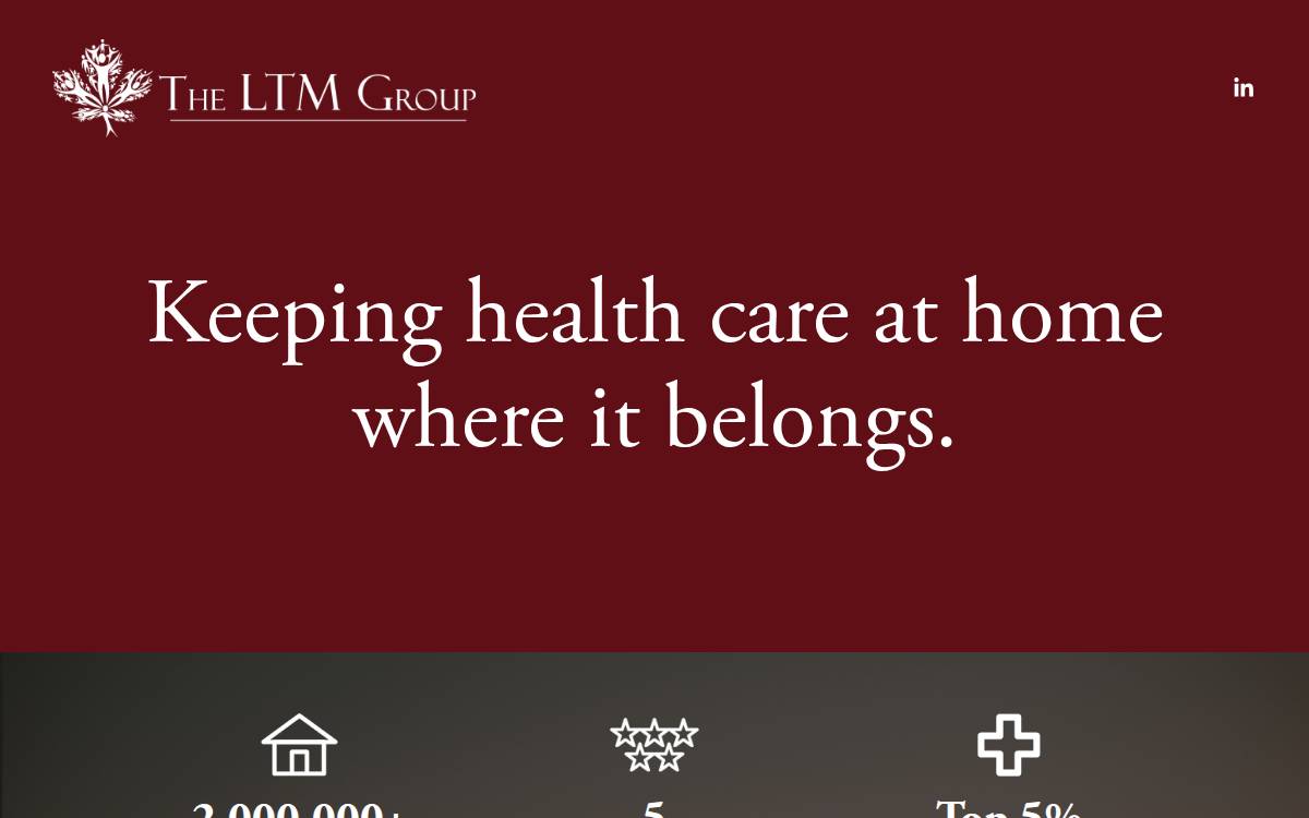 The LTM Group website preview