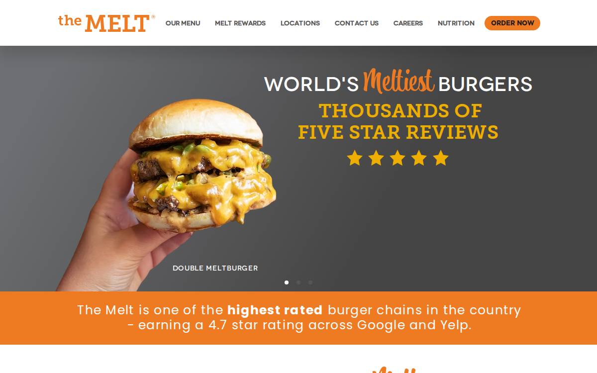 The Melt website preview