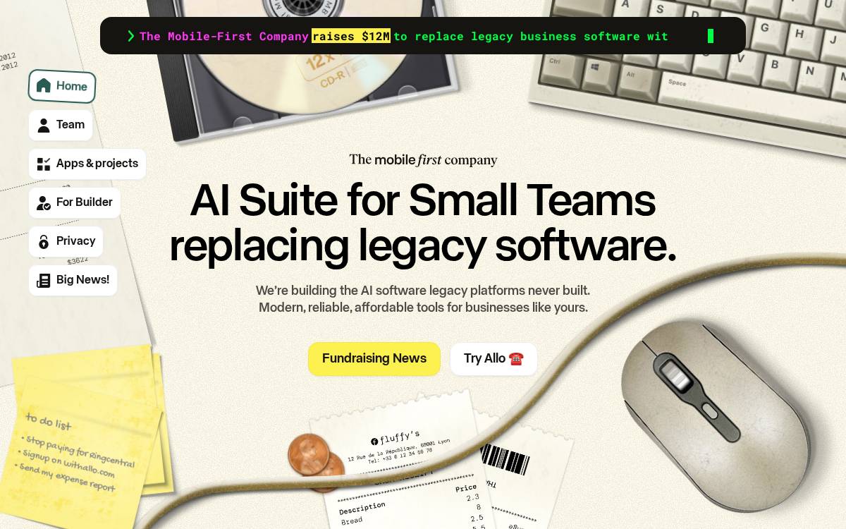 The Mobile First Company website preview