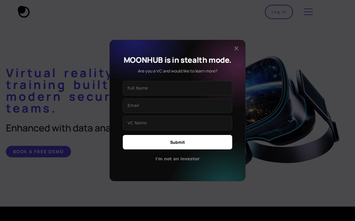 The Moon Hub website preview