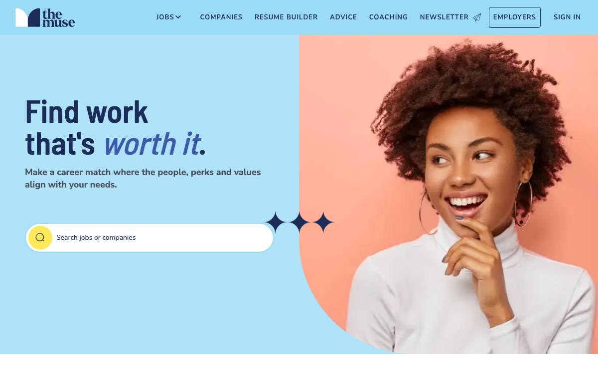 The Muse website preview