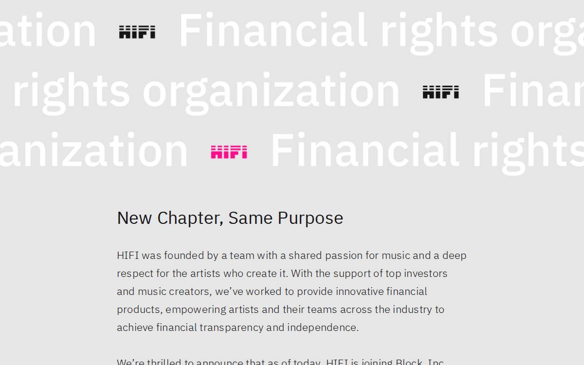 The Music Fund website preview