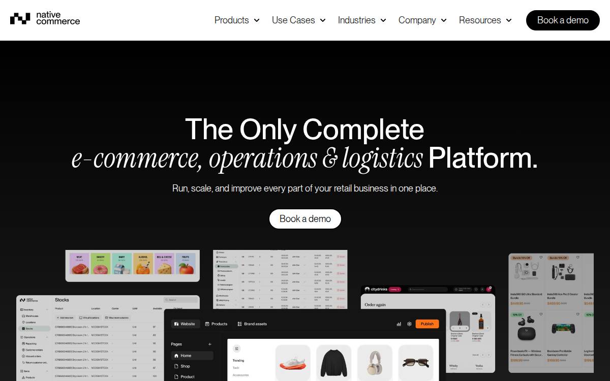 The Native Commerce website preview