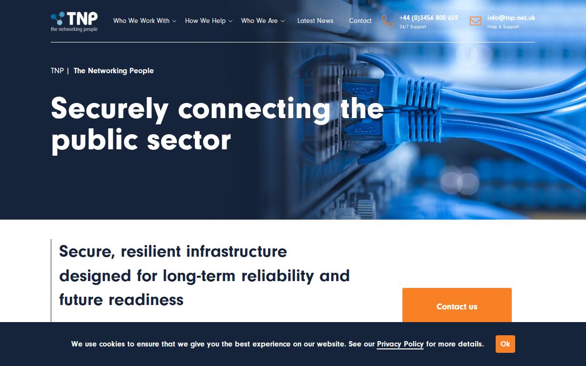 The Networking People (TNP) website preview