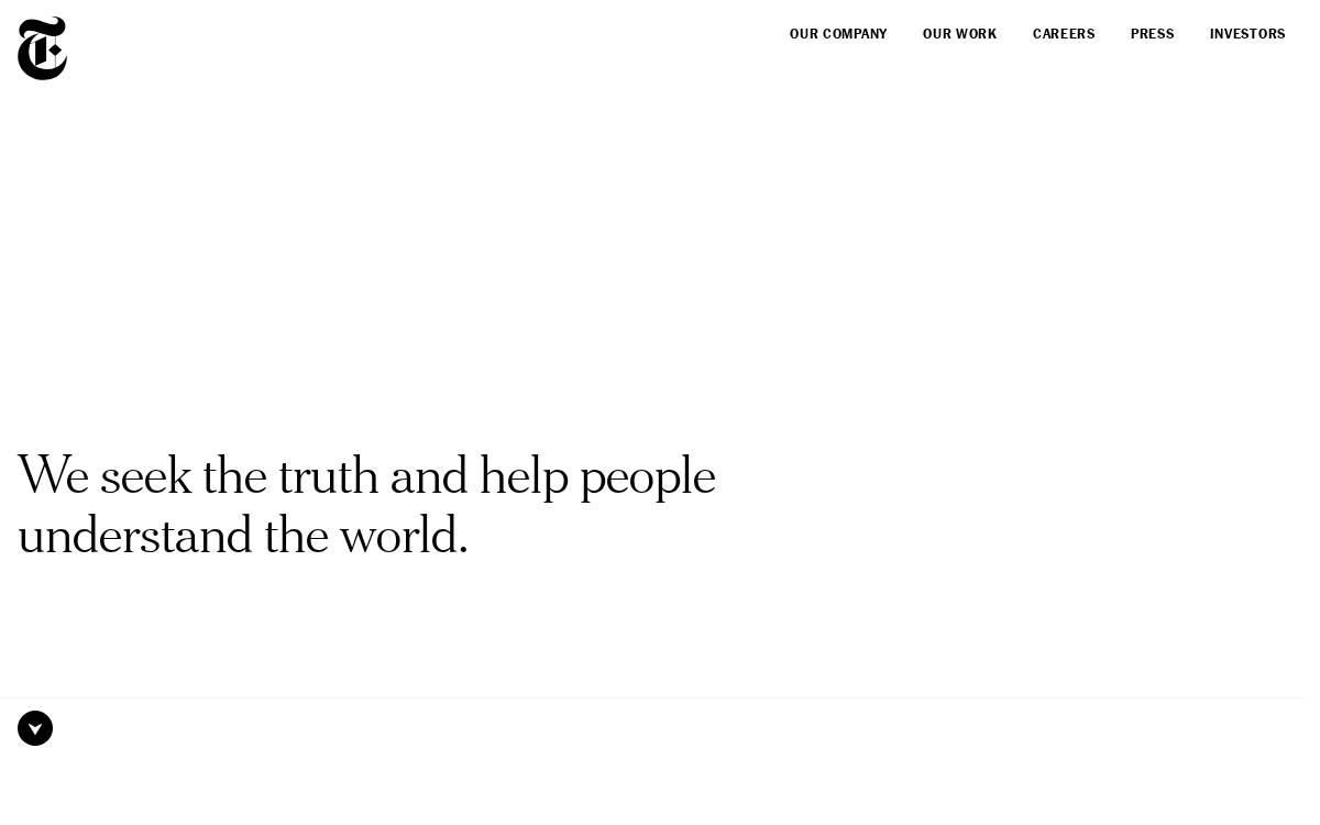 The New York Times website preview