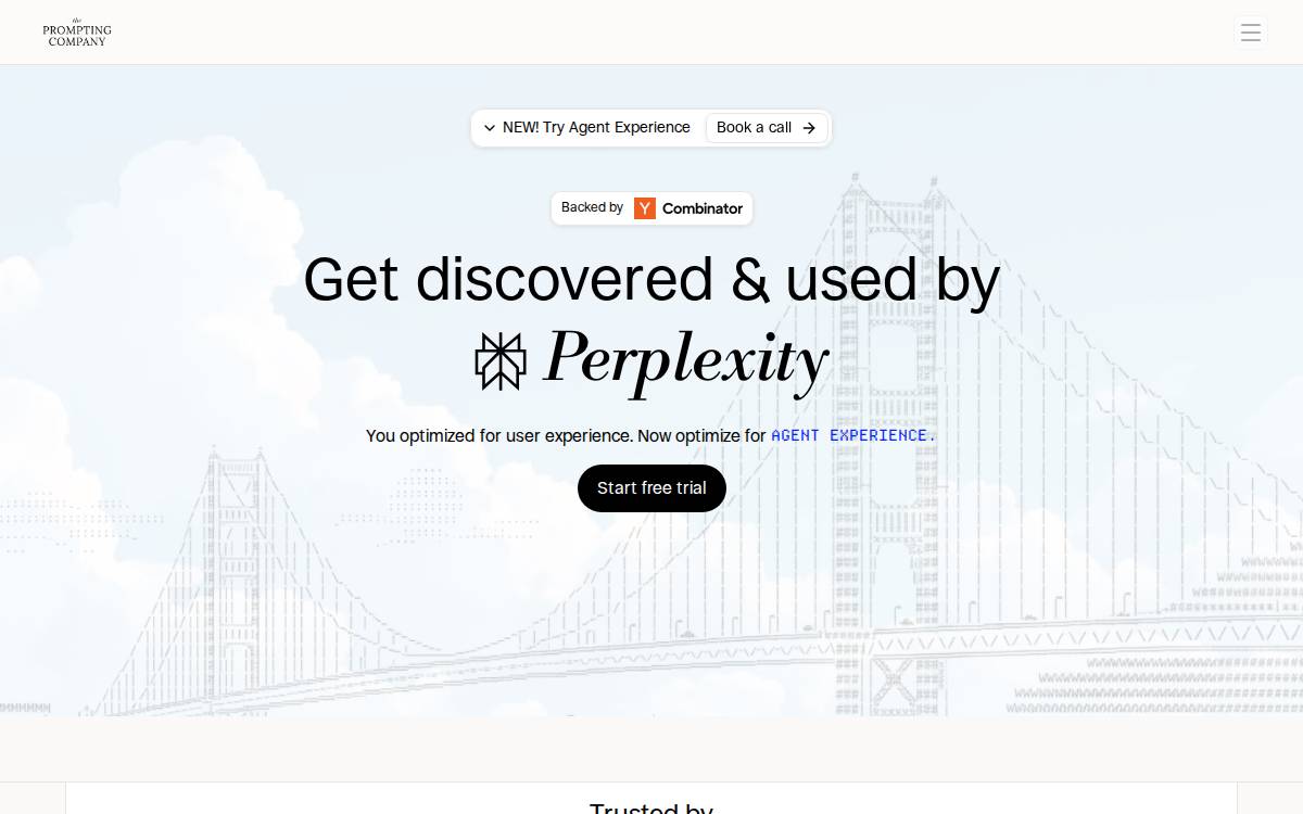 The Prompting Company website preview