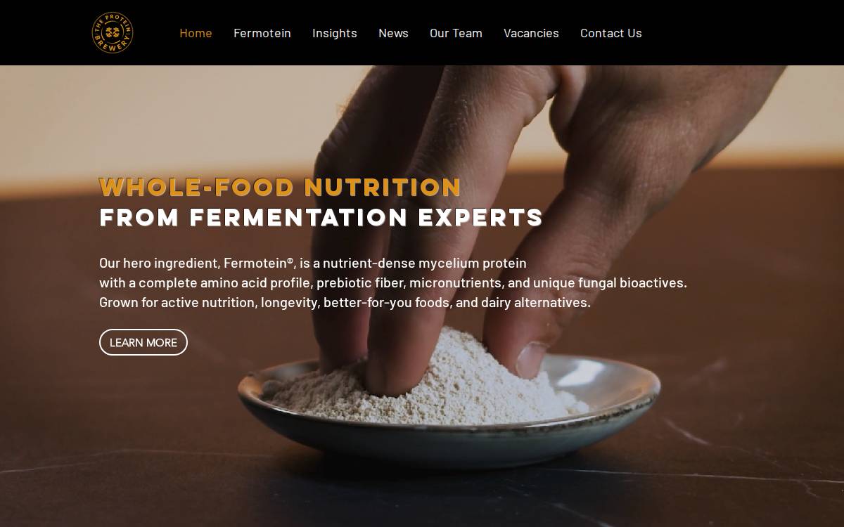 The Protein Brewery website preview