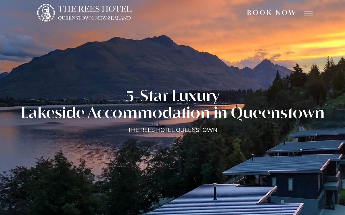 The Rees Hotel website preview