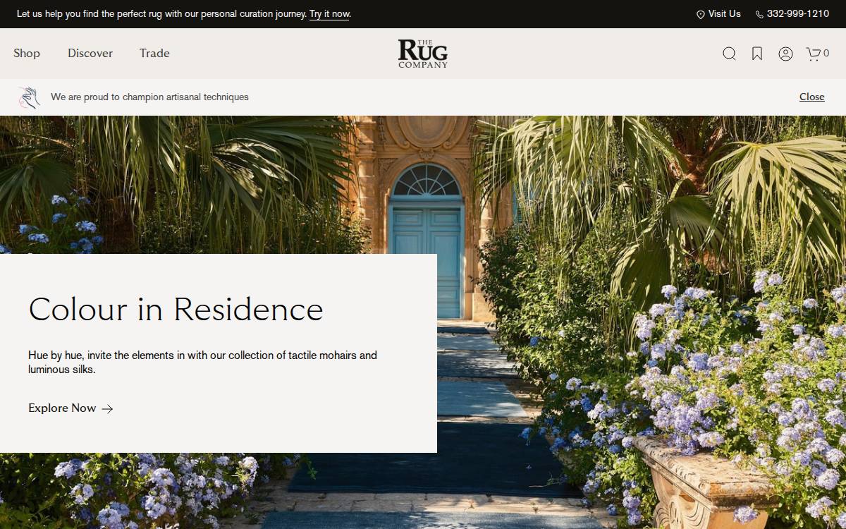 The Rug Company website preview