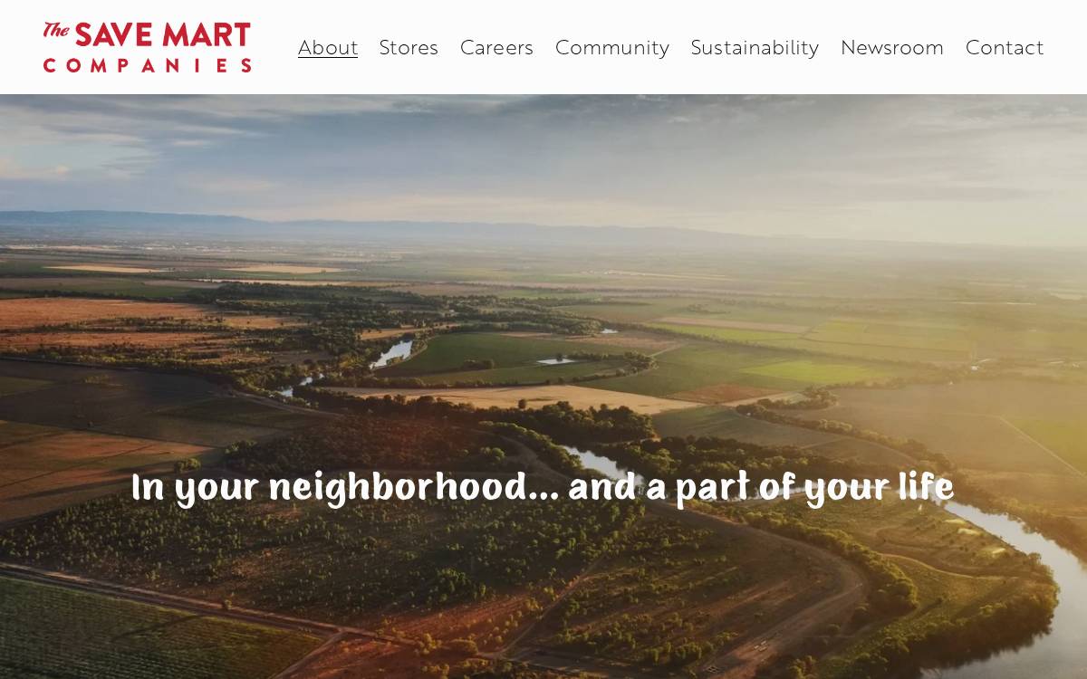 The Save Mart Companies website preview