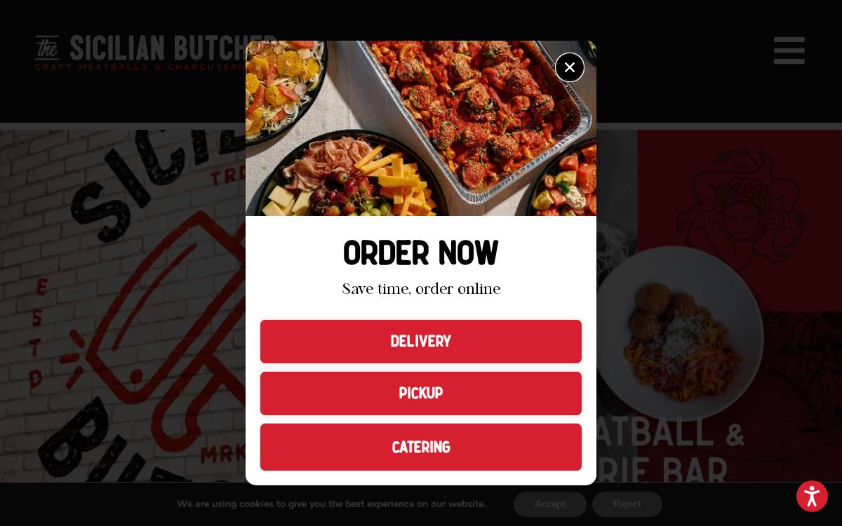 The Sicilian Butcher website preview