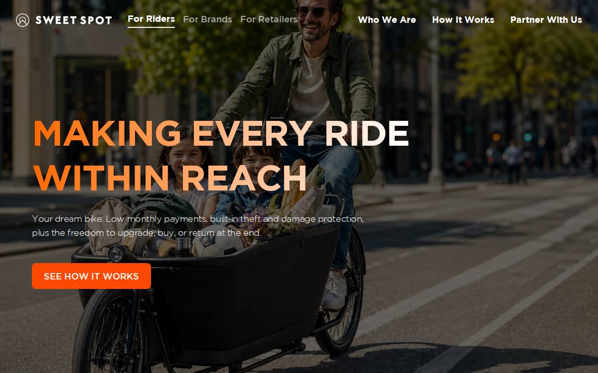 The Sweet Spot website preview