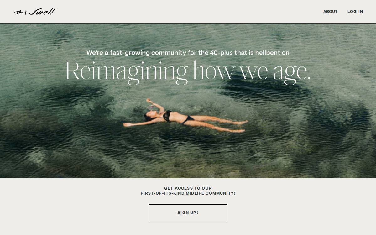 The Swell website preview