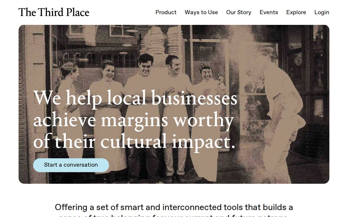 The Third Place website preview