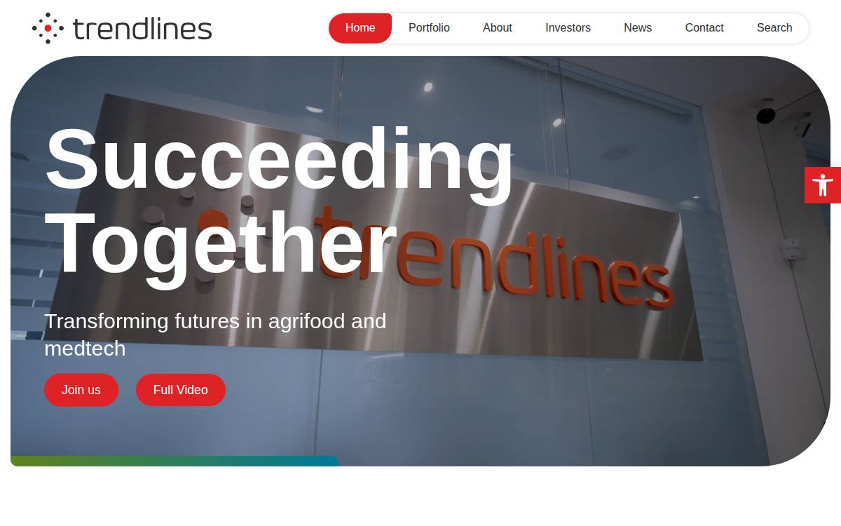 The Trendlines Group website preview