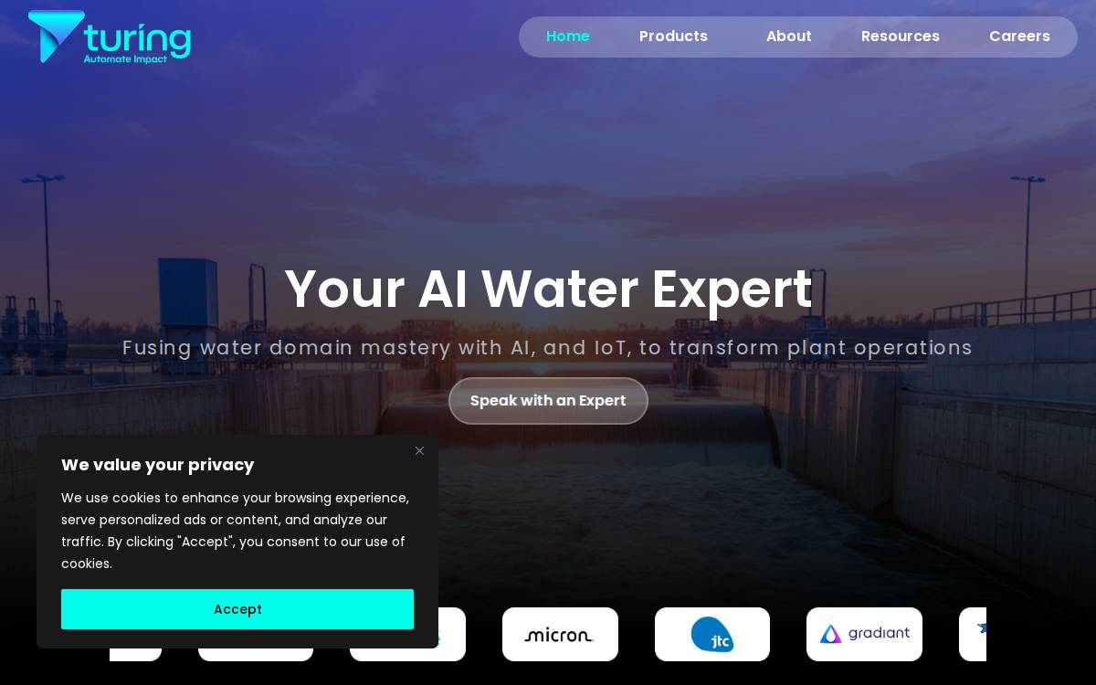 The Turing Company website preview