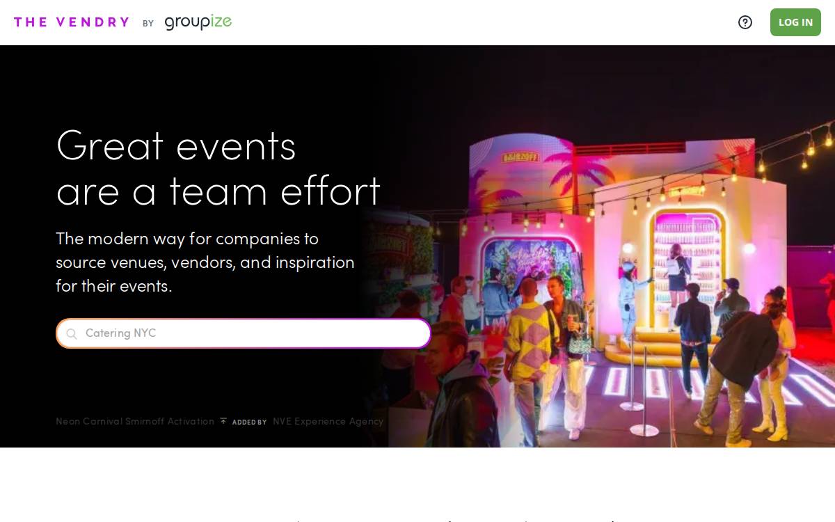 The Vendry website preview