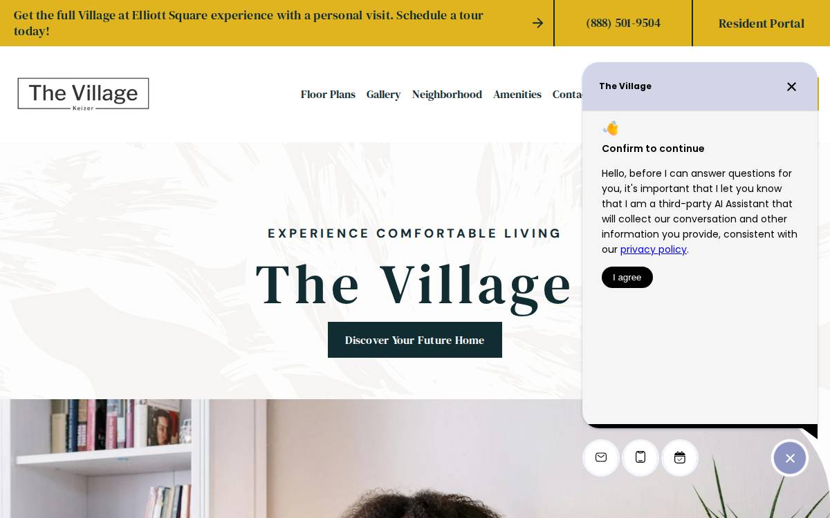 The Village website preview