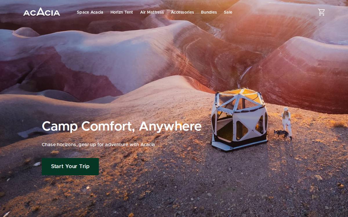 Theacacia website preview
