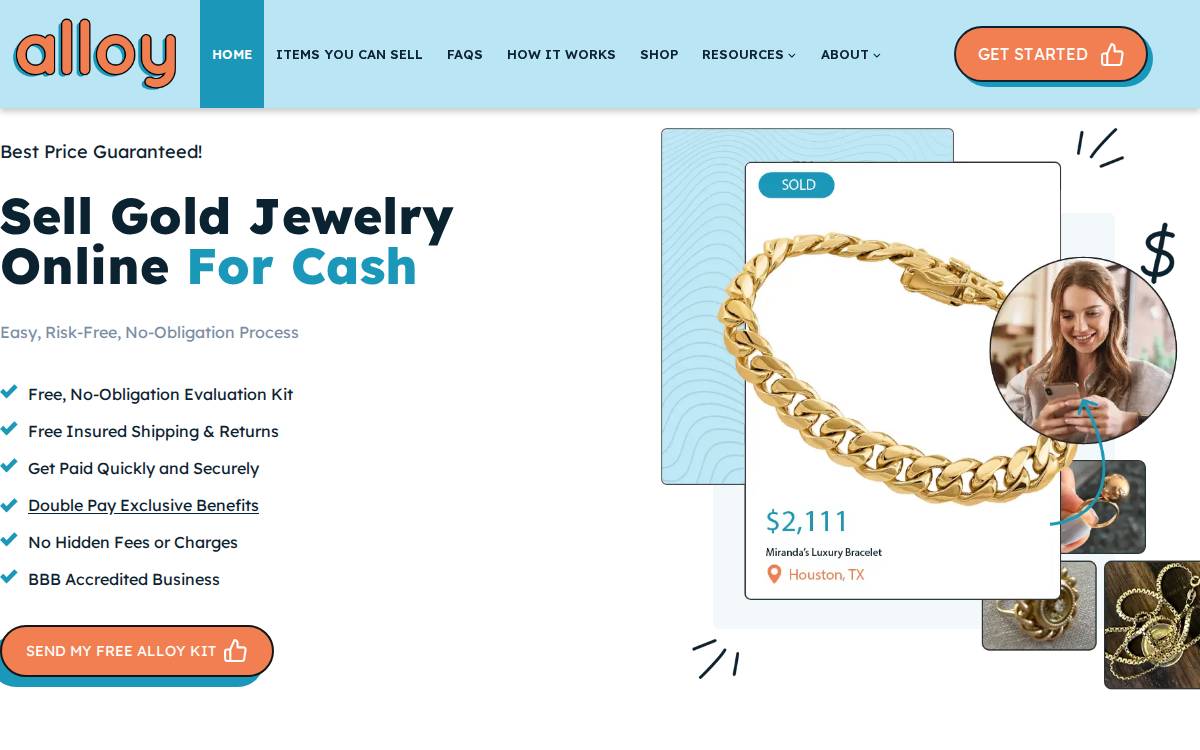 Thealloymarket website preview