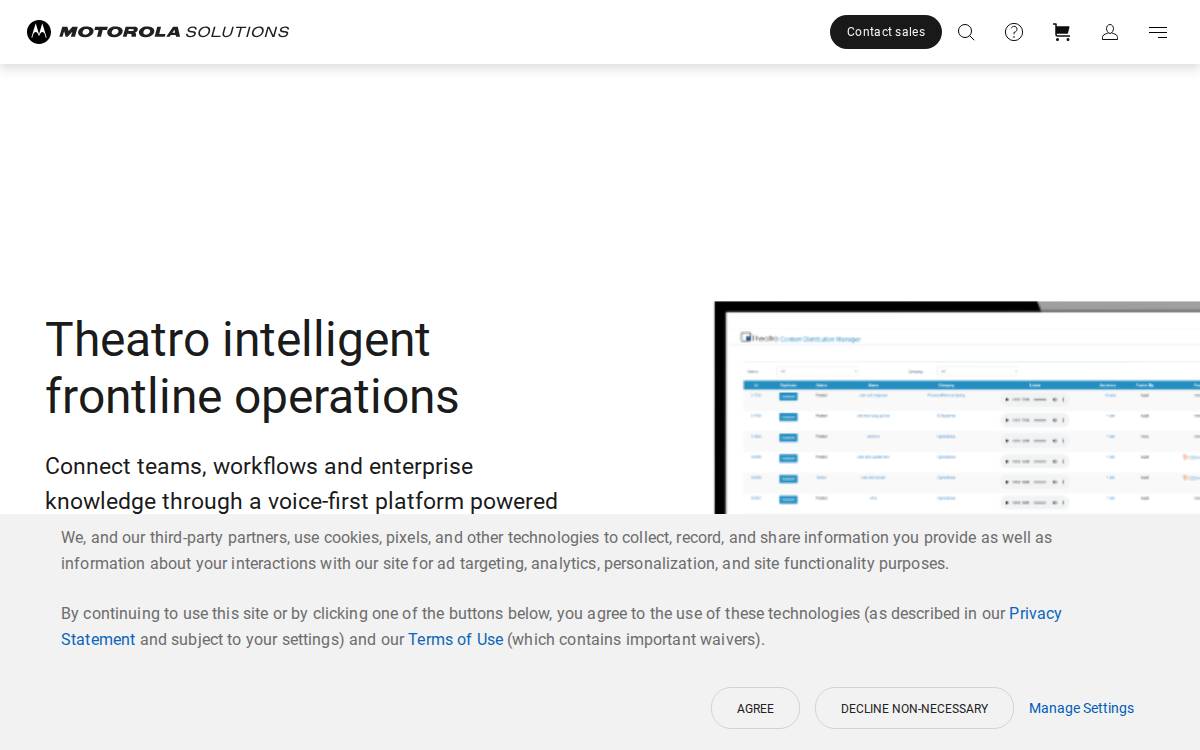 Theatro website preview