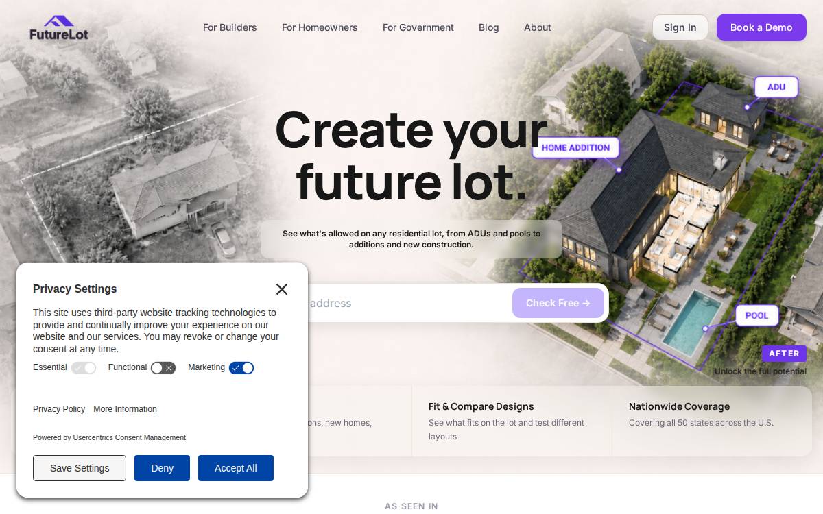 Thebuilder website preview